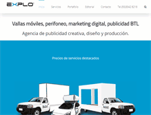 Tablet Screenshot of explotumarca.com